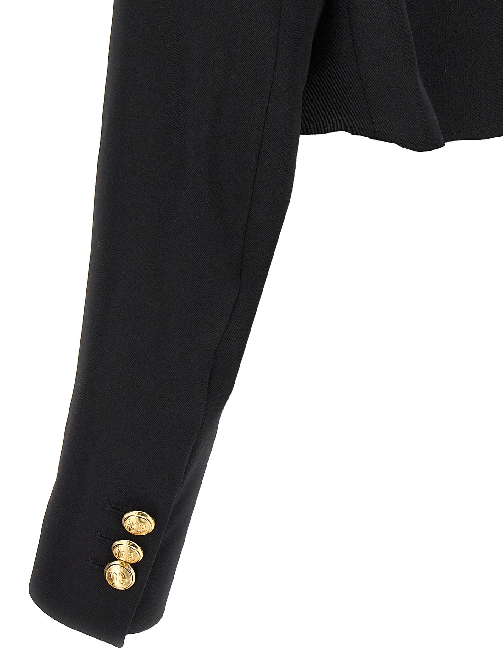 Palm Angels Schwarzer Blazer aus Polyester