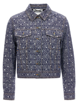 Moschino Blaue Jeansjacke aus Baumwolle