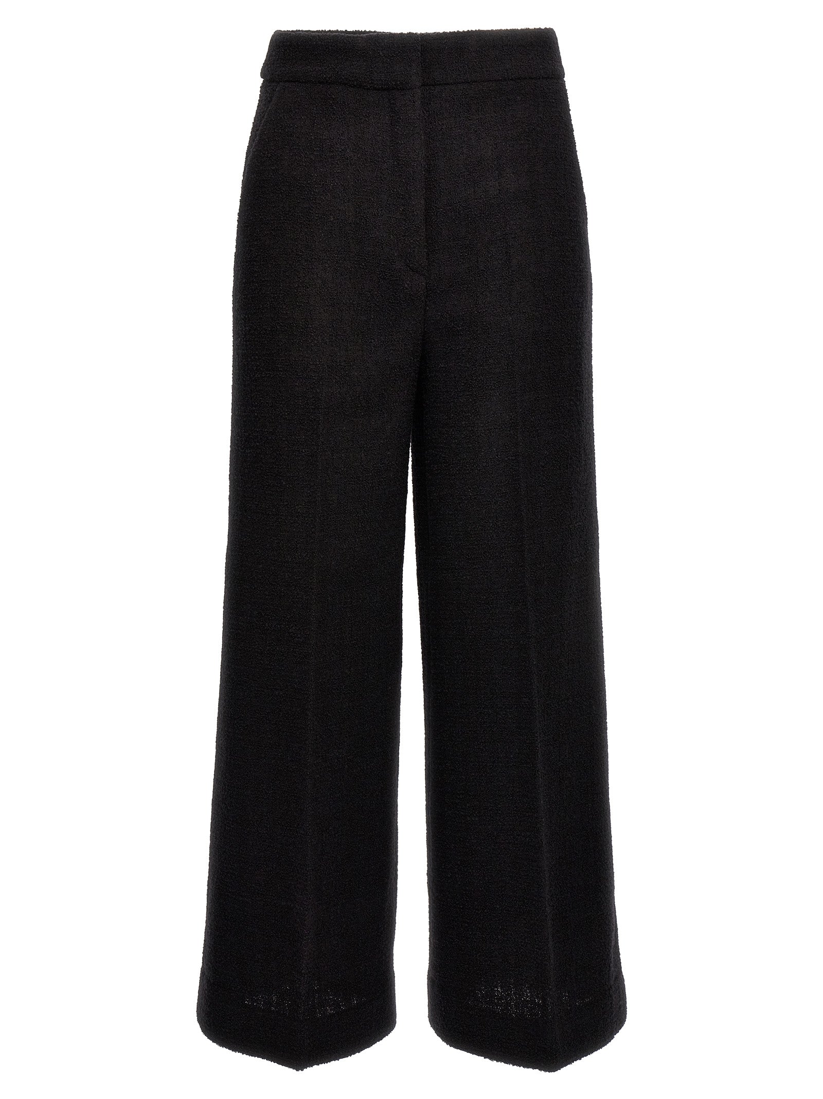 Moschino Schwarze Cropped Hose aus Wolle