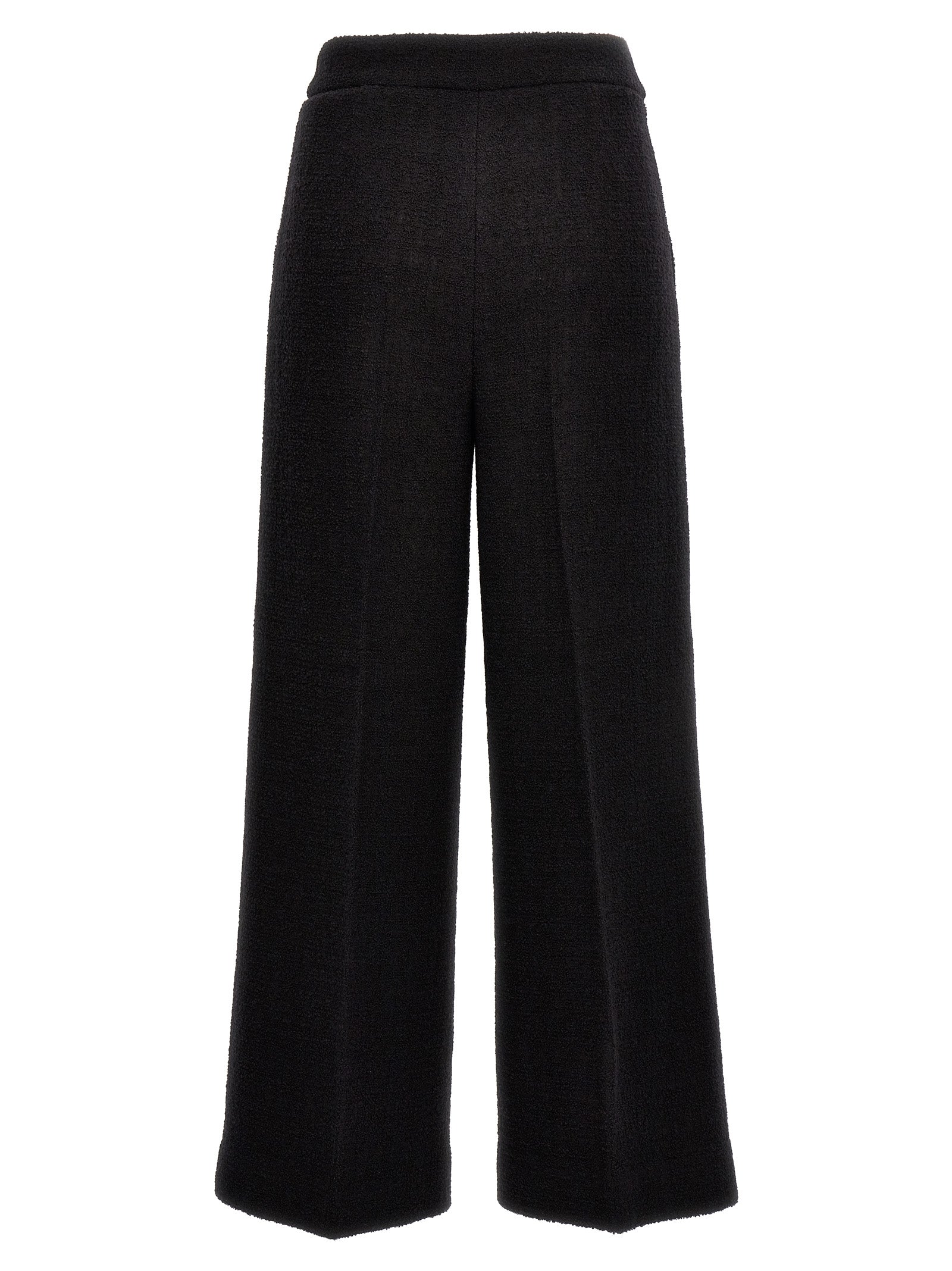 Moschino Schwarze Cropped Hose aus Wolle