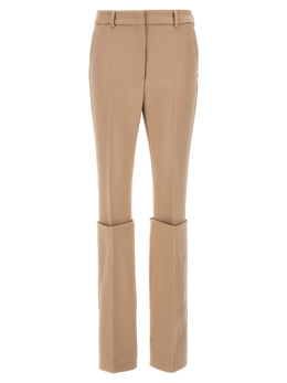 Sportmax Beige Polyester-Hose im Freizeit-Look