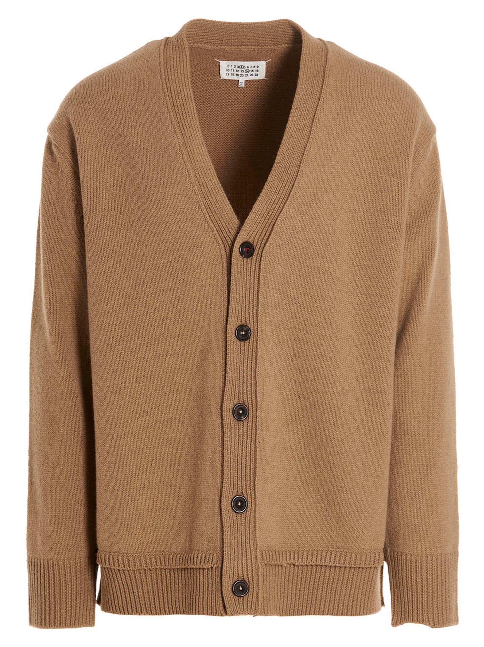 Maison Margiela Beige Wollstrickjacke