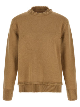 Maison Margiela Beige Wollstrickjacke