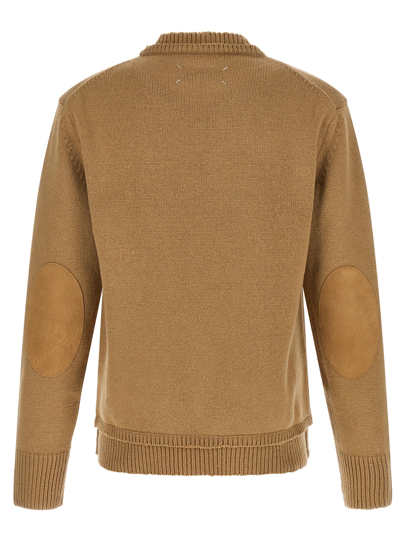 Maison Margiela Beige Wollstrickjacke