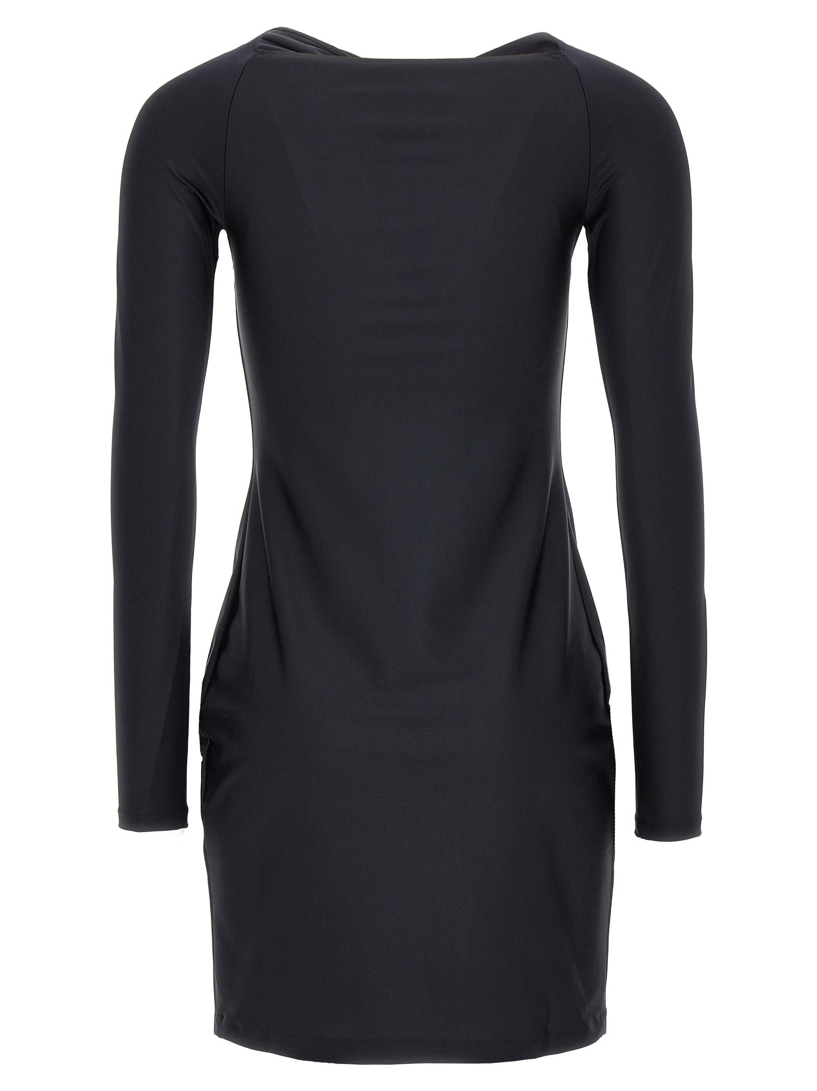 Coperni Kurzes Schwarzes Kleid Aus Polyamid