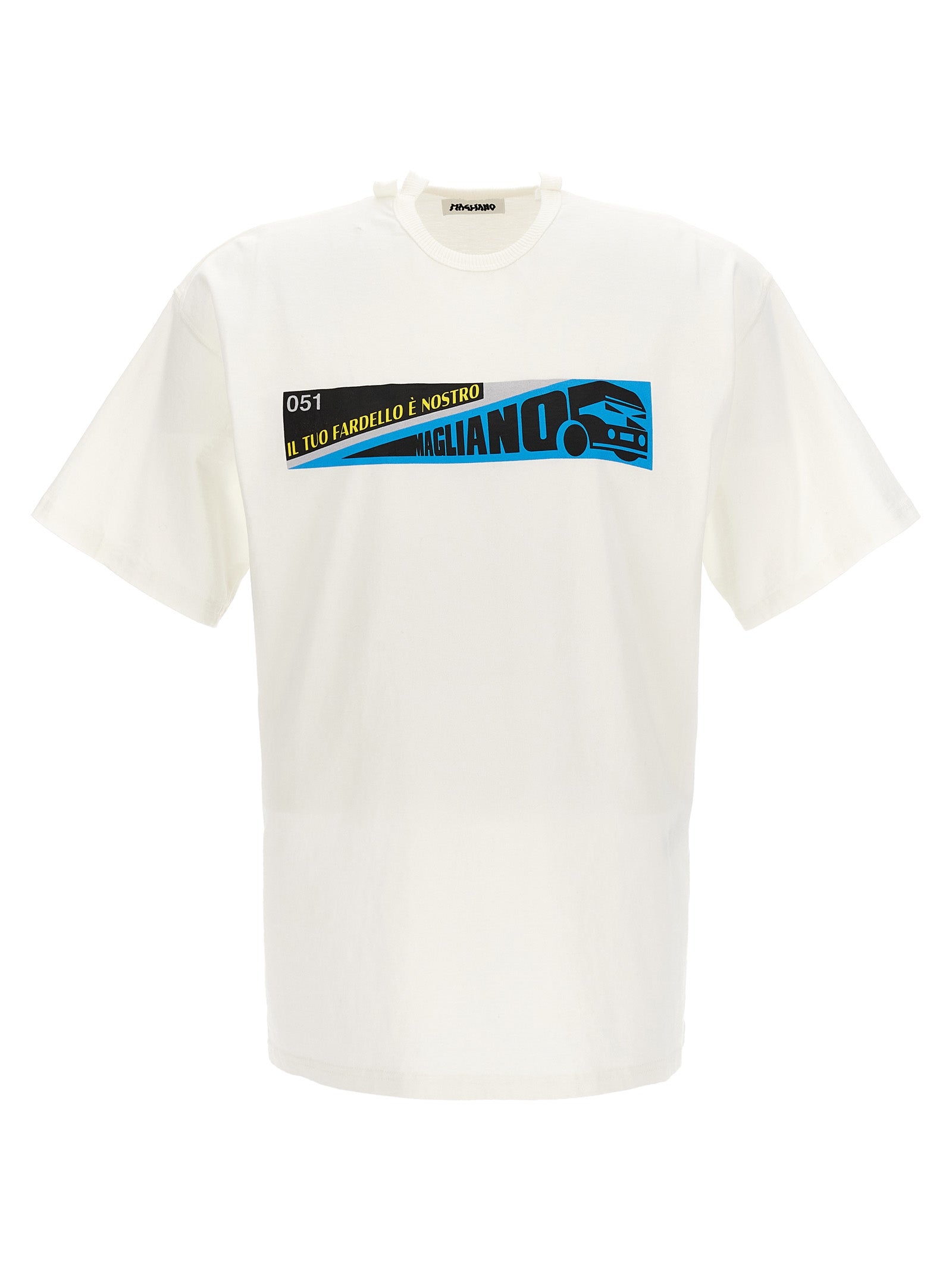 Magliano Weißes Baumwoll-T-Shirt