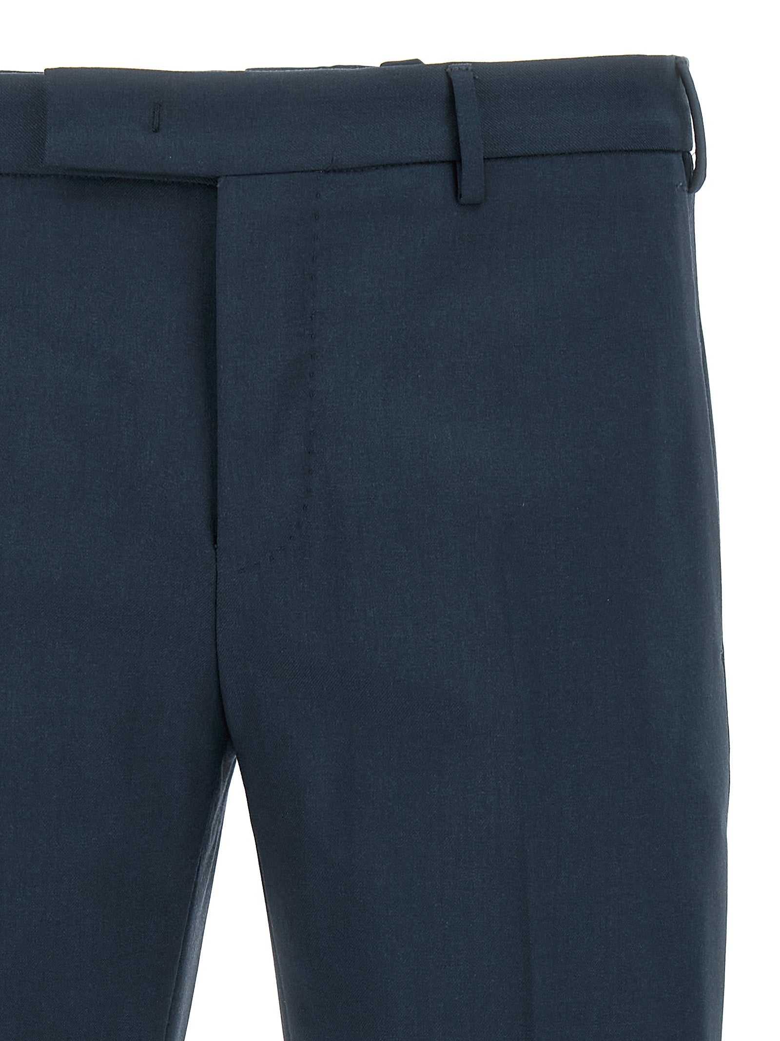 PT Torino Blaue Hose aus reiner Schurwolle