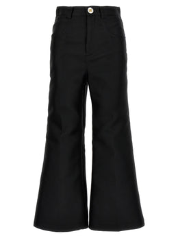 Giambattista Valli Schwarze Hose aus Polyester mit ausgestelltem Bein
