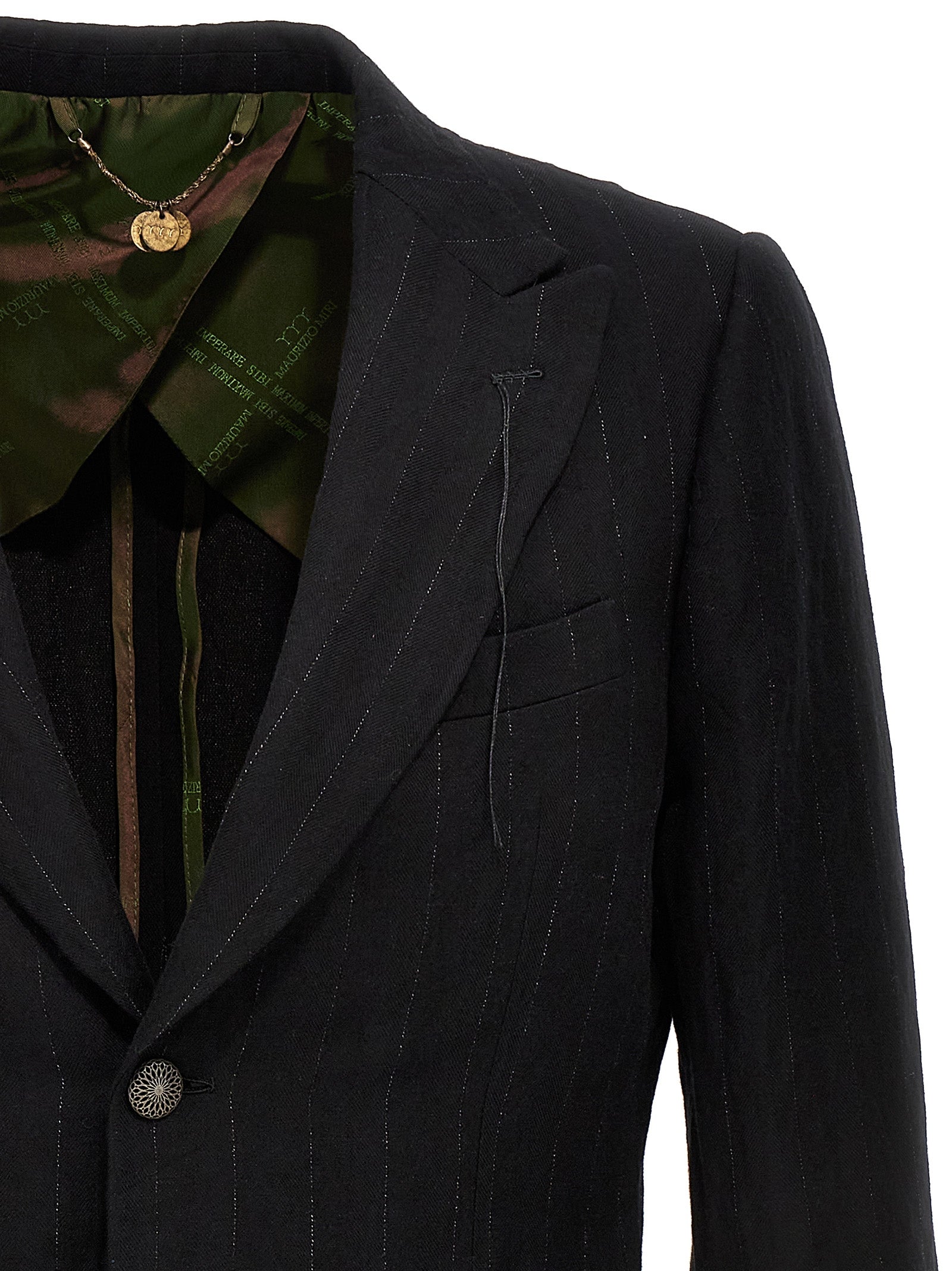 MAURIZIO MIRI Schwarzer Baumwollblazer