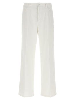 CELLAR DOOR Weiße Baumwollhose im Casual-Look