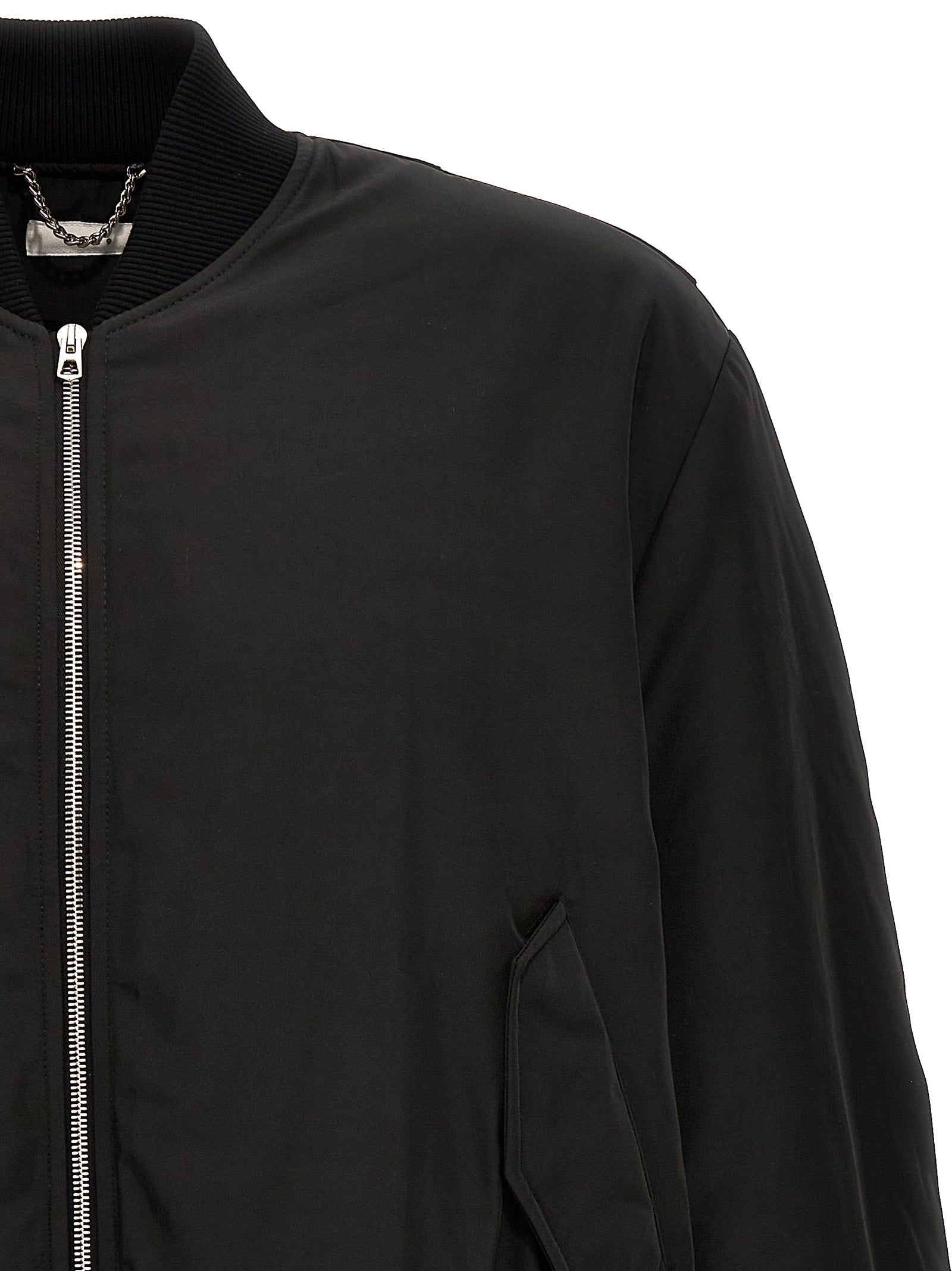 1989 Studio Schwarzer Bomber aus Polyester