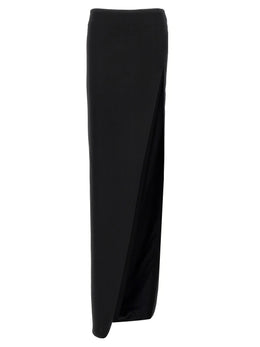 Ann Demeulemeester Schwarzer Minirock aus Lammleder