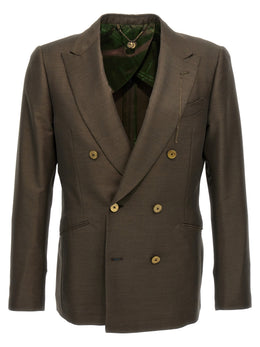MAURIZIO MIRI Zweifarbiger Wollblazer