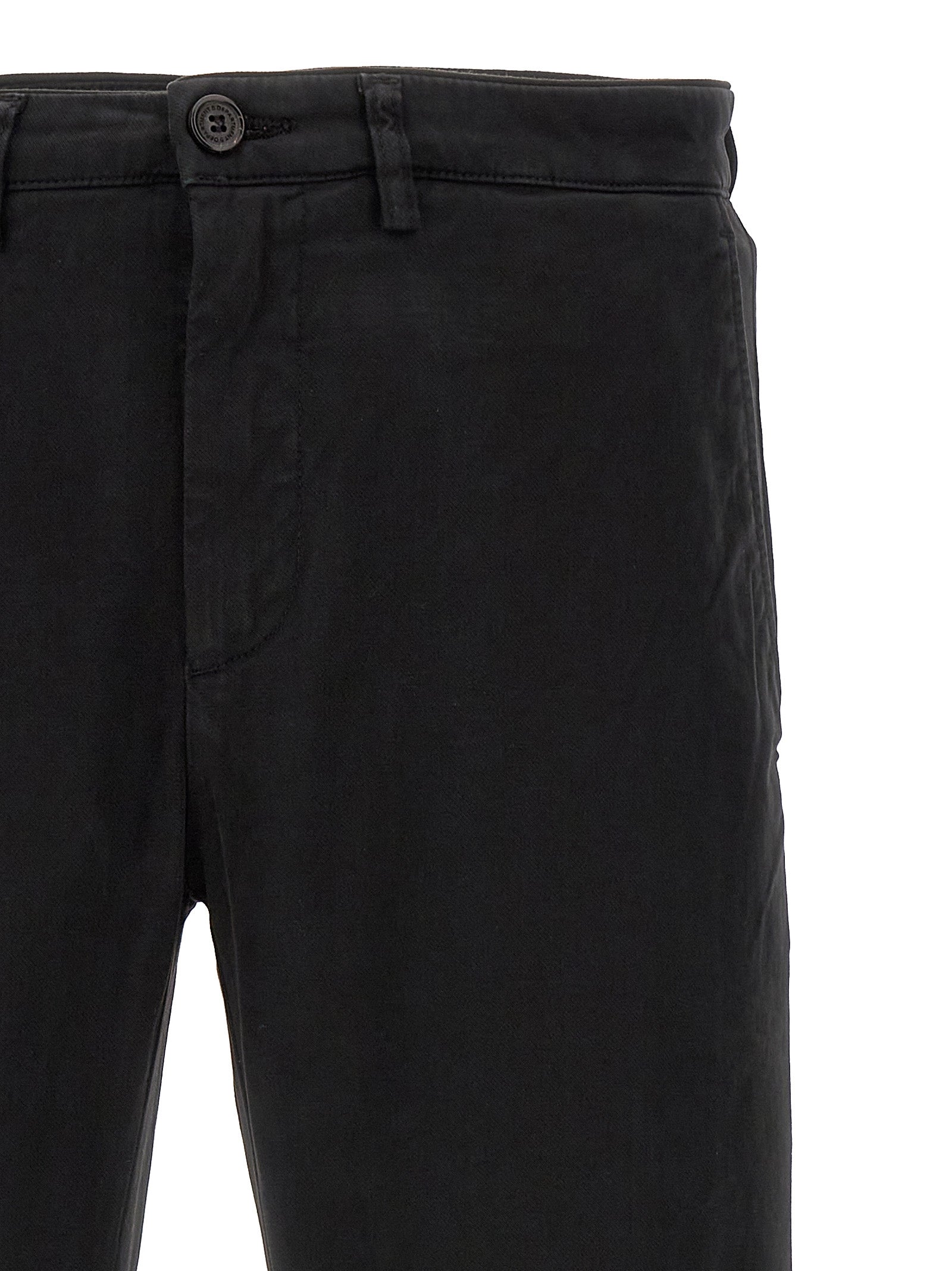 Department 5 Schwarze Baumwoll-Freizeithose