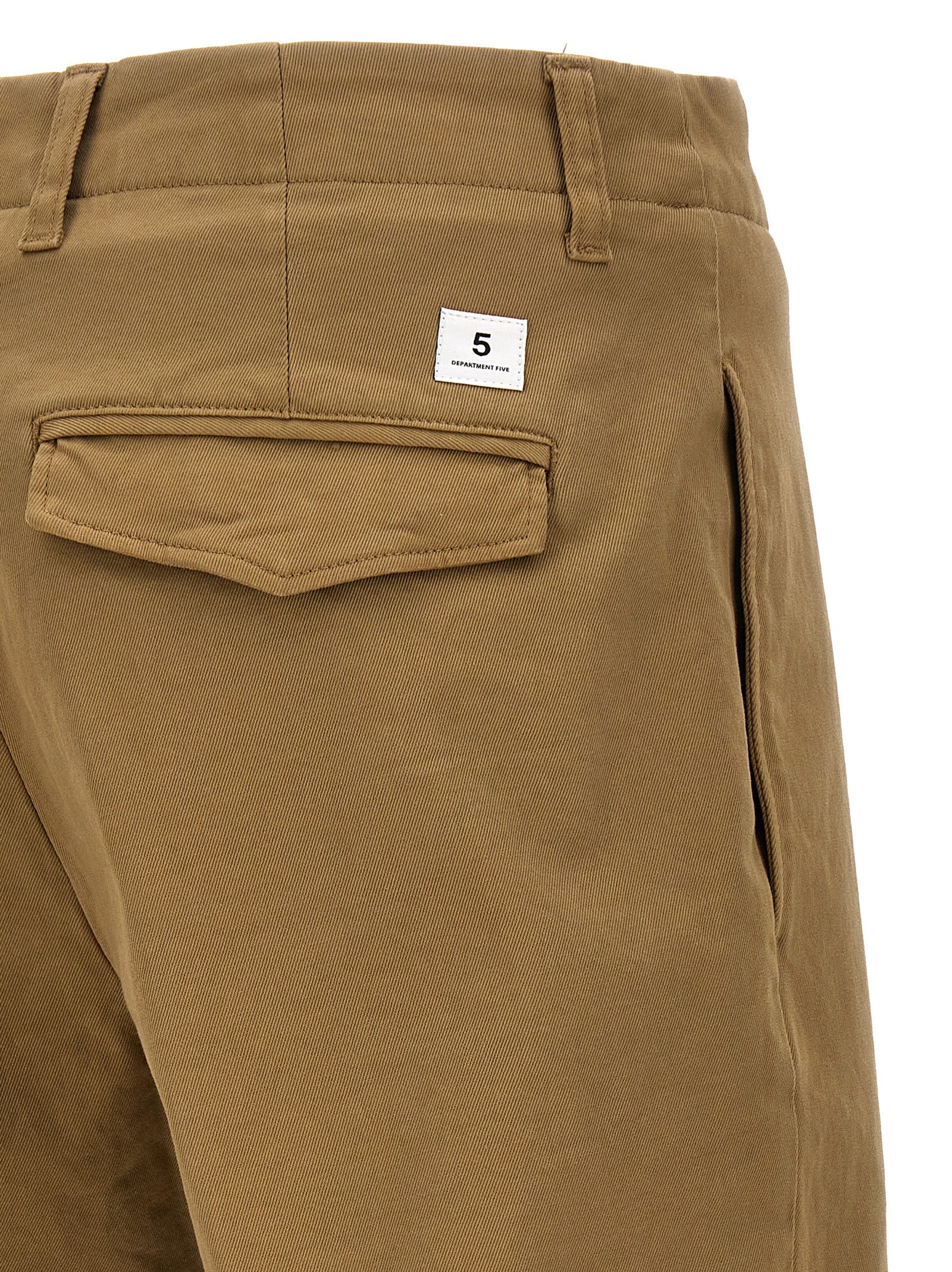 Department 5 Beige Cotton Casual Pants
