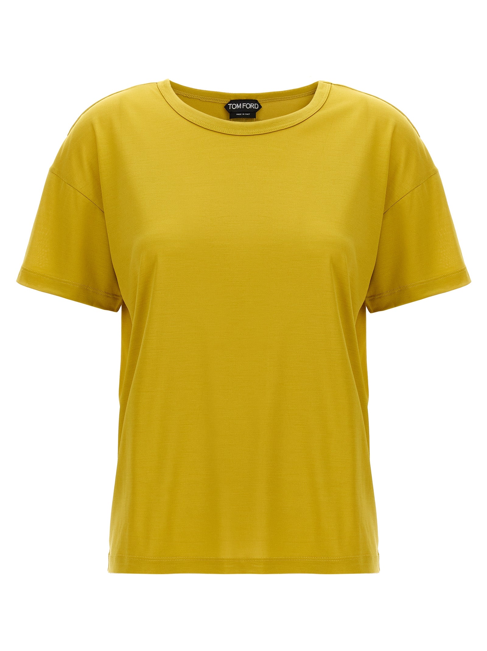 Tom Ford Zweifarbiges Seiden-T-Shirt