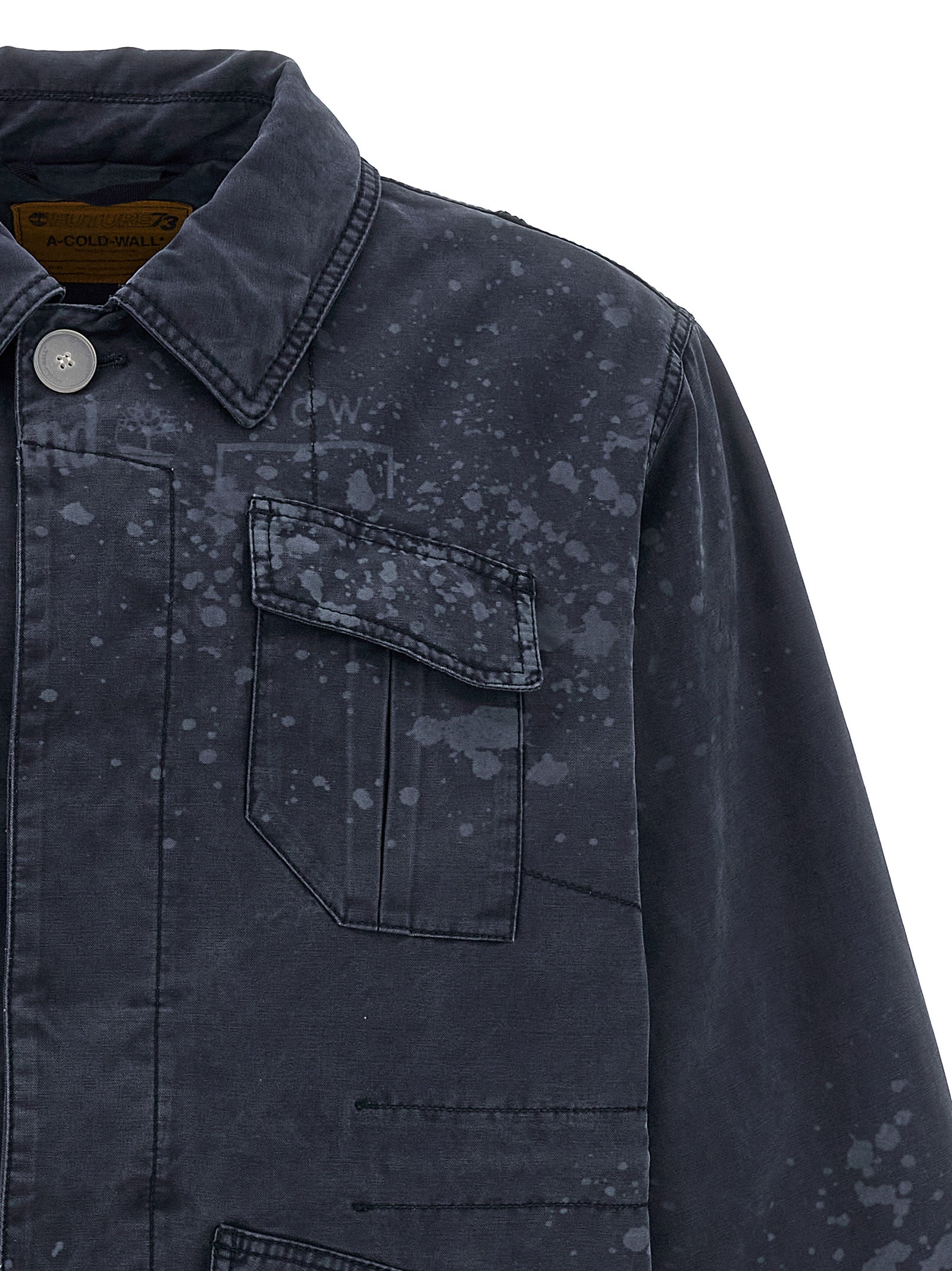 A-COLD-WALL* Blaue Baumwolljacke in voller Länge