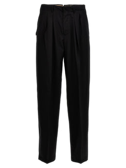 PT Torino Schwarze Hose aus reiner Schurwolle