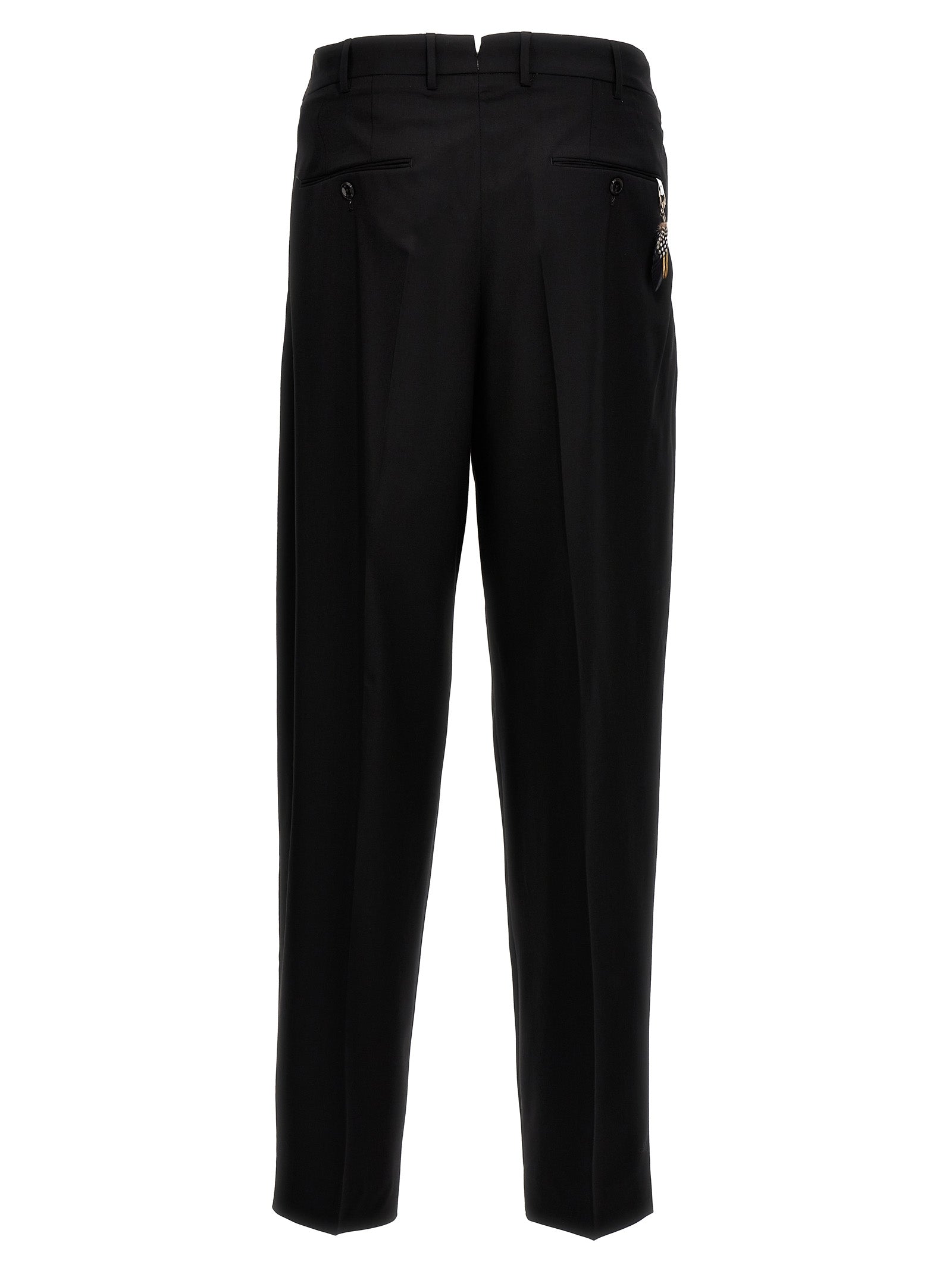 PT Torino Schwarze Hose aus reiner Schurwolle