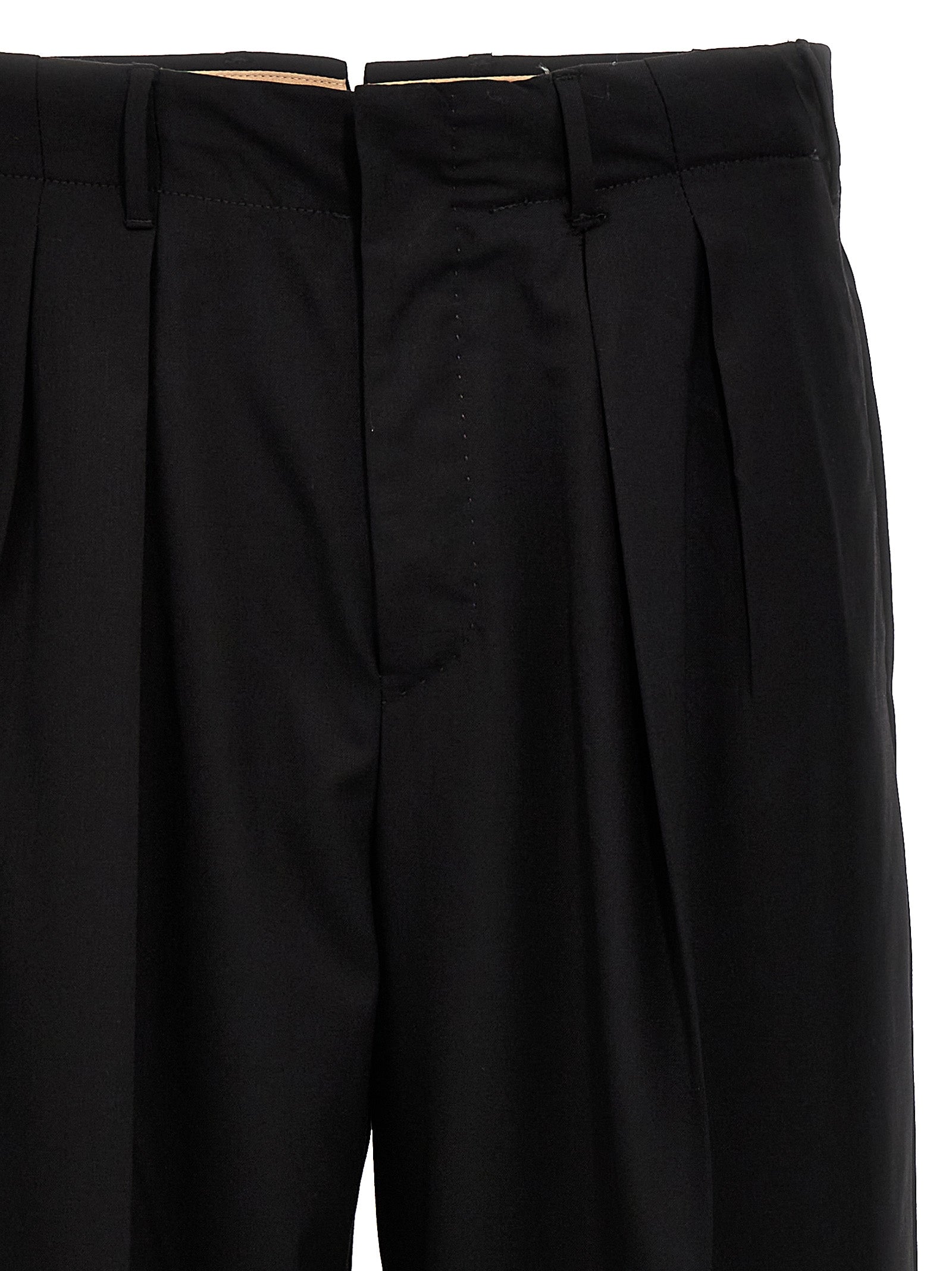 PT Torino Schwarze Hose aus reiner Schurwolle