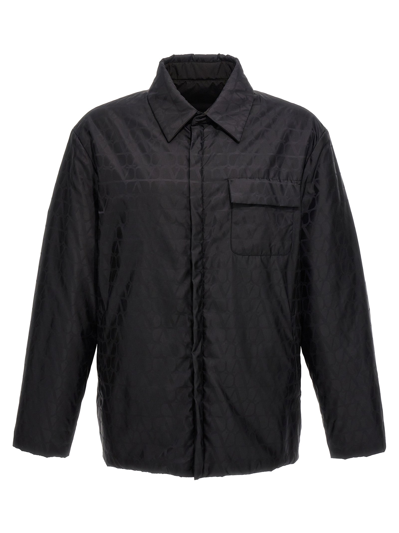 Valentino Garavani Schwarze Polyamidjacke