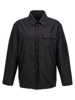 Valentino Garavani Schwarze Polyamidjacke
