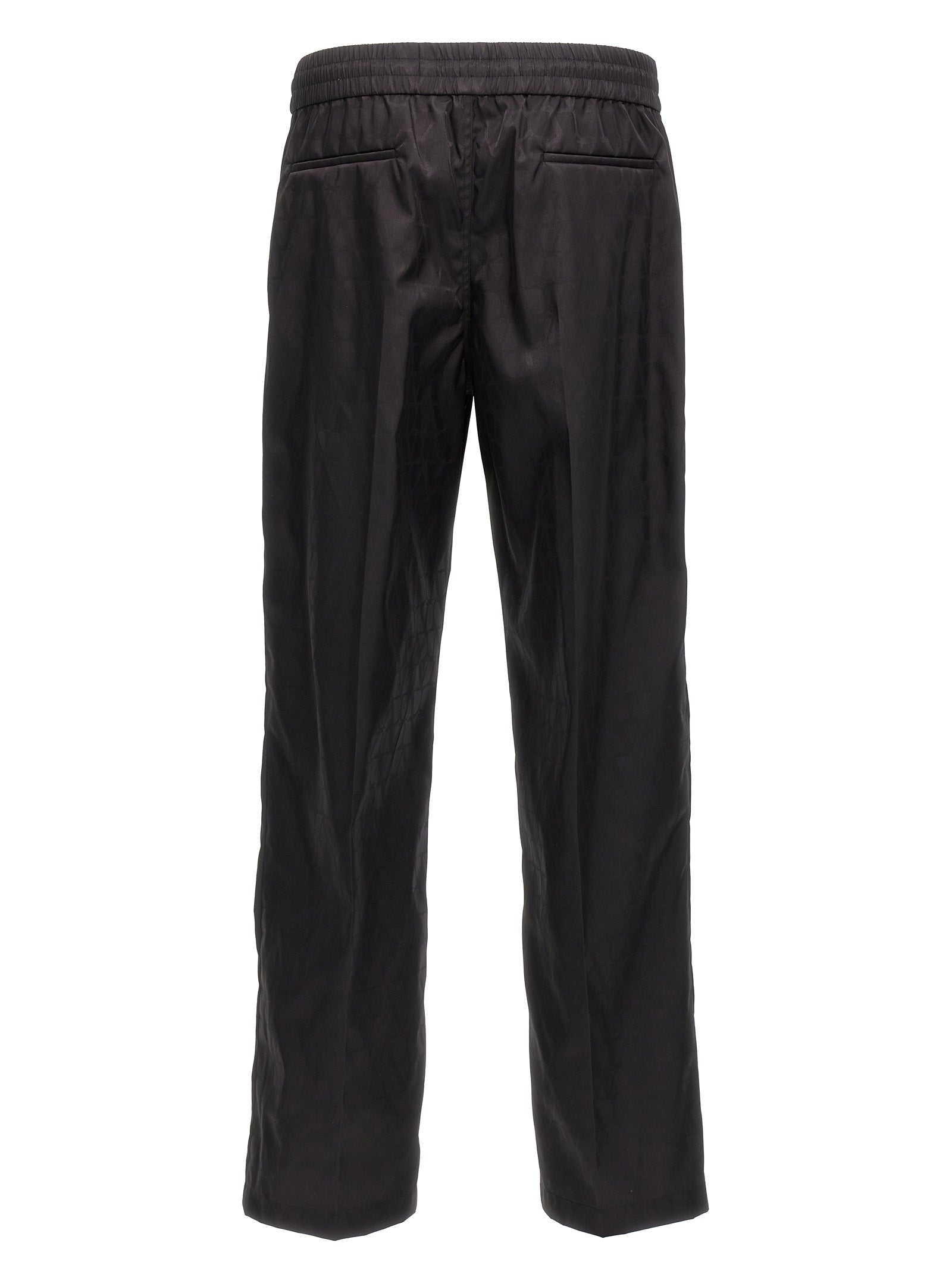 Valentino Garavani Schwarze Polyamid-Freizeithose