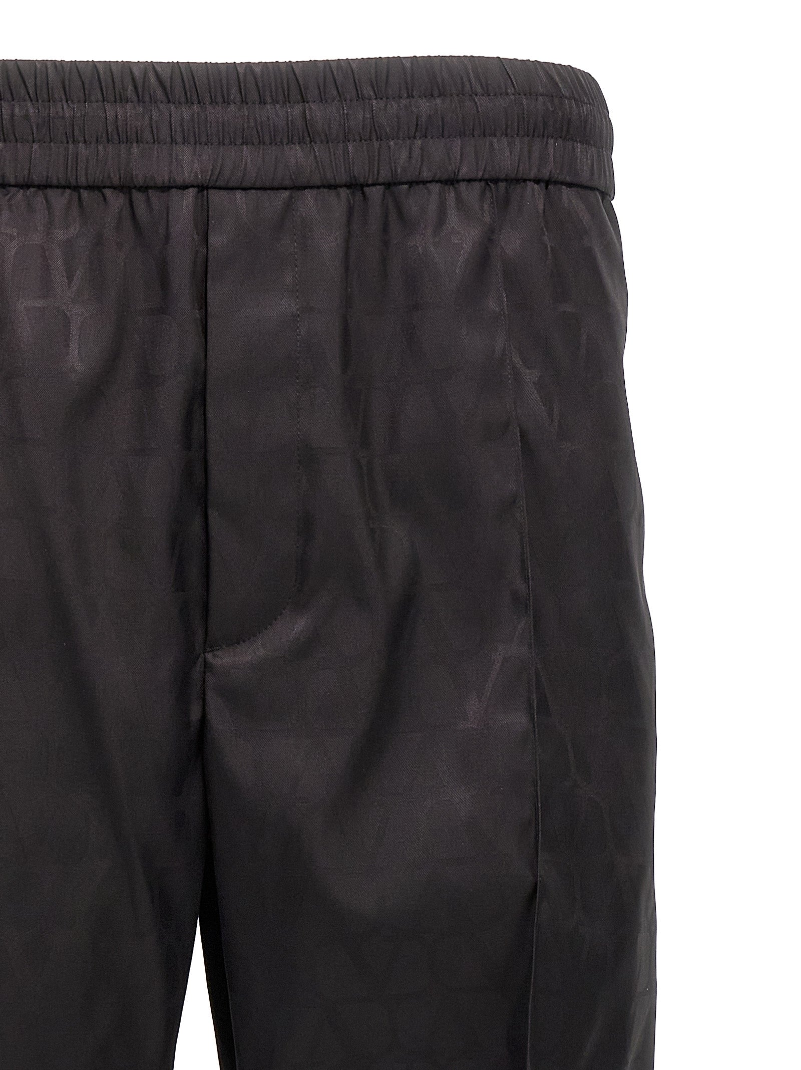 Valentino Garavani Schwarze Polyamid-Freizeithose