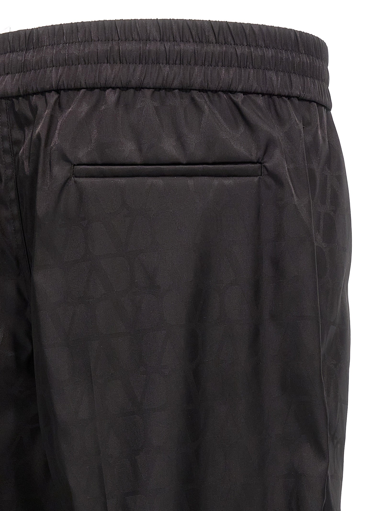 Valentino Garavani Schwarze Polyamid-Freizeithose