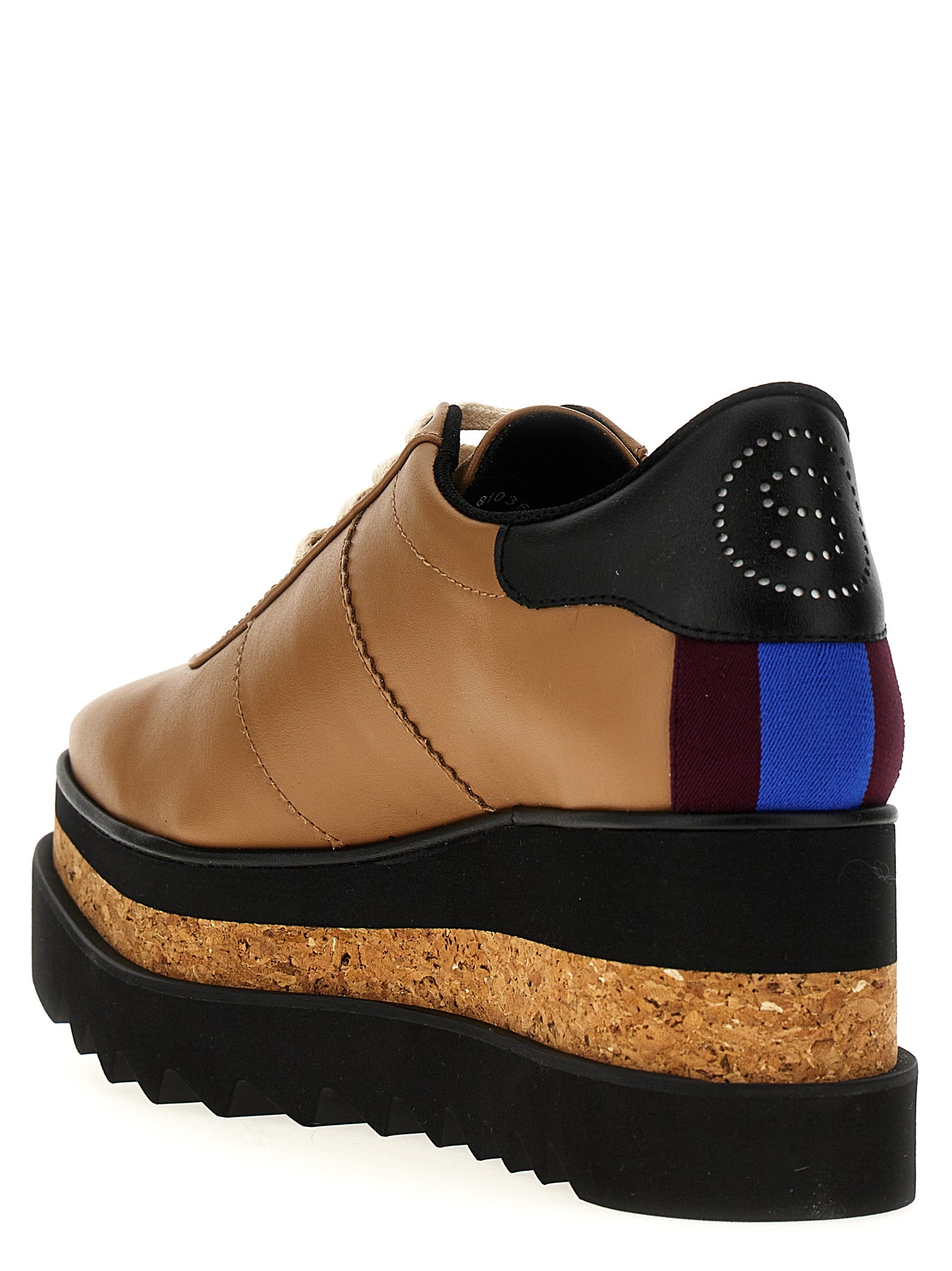 Stella McCartney Braune Keilsandalen aus Polyester