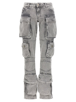 The Attico Graue Cargohose aus Baumwolle