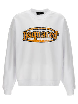 Dsquared² Weißes Baumwoll-Sweatshirt