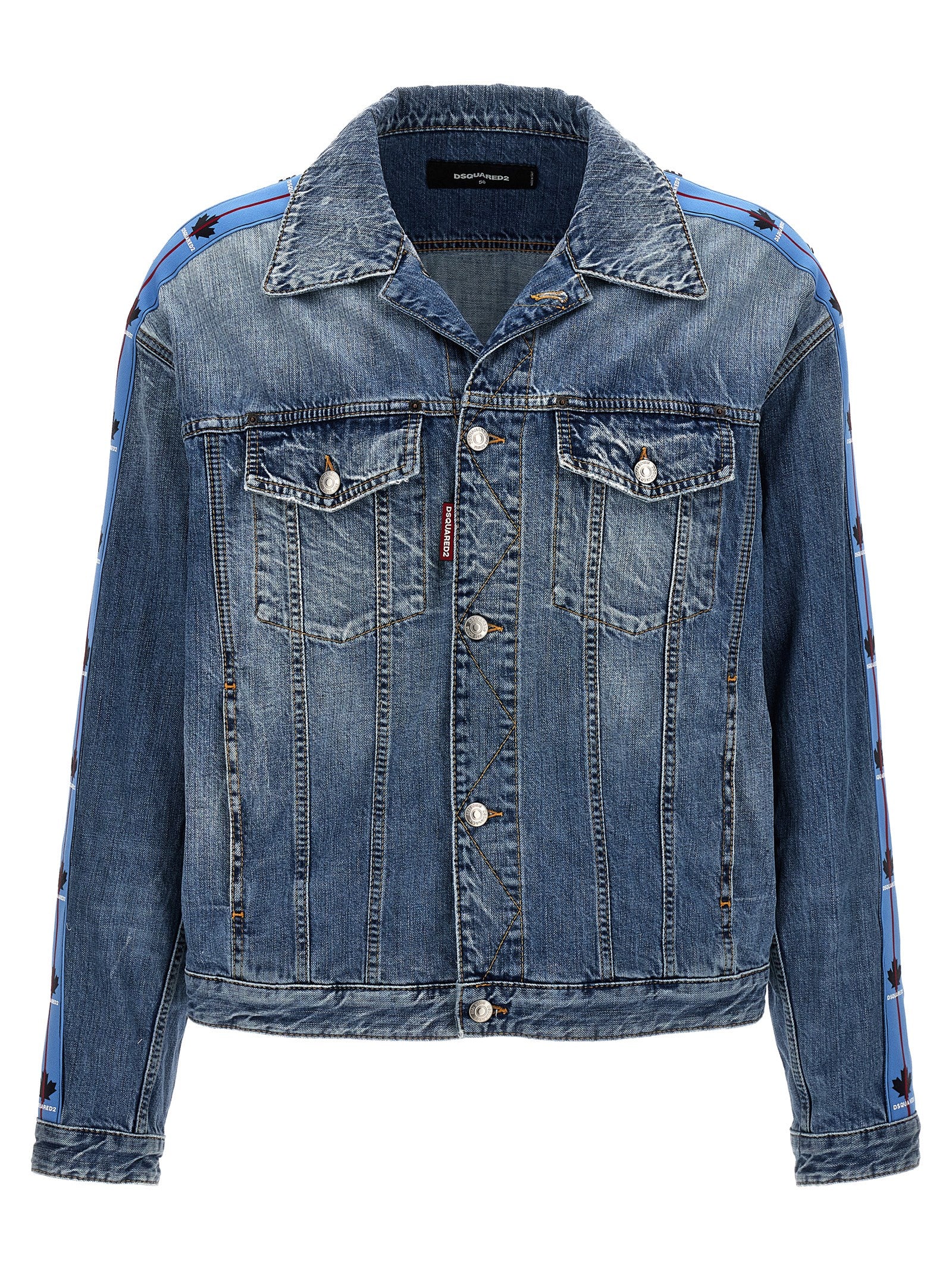Dsquared² Blaue Jeansjacke aus Baumwolle