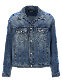 Dsquared² Blaue Jeansjacke aus Baumwolle