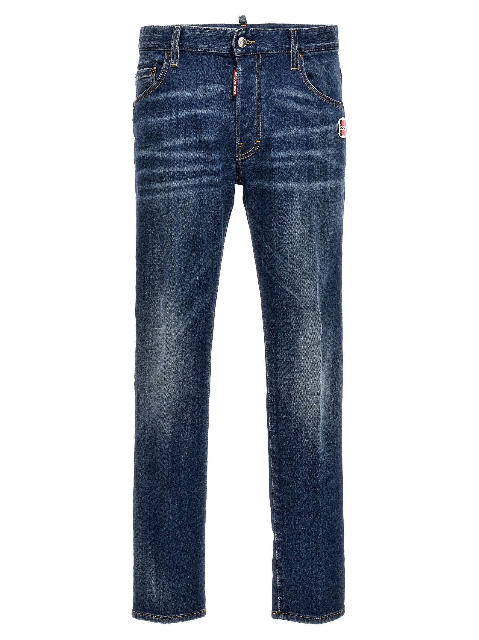 Dsquared² Blaue Baumwolljeans im Relaxed Fit