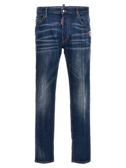 Dsquared² Blaue Baumwolljeans im Relaxed Fit