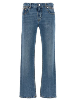 Stella McCartney Blaue Cropped Jeans aus Baumwolle