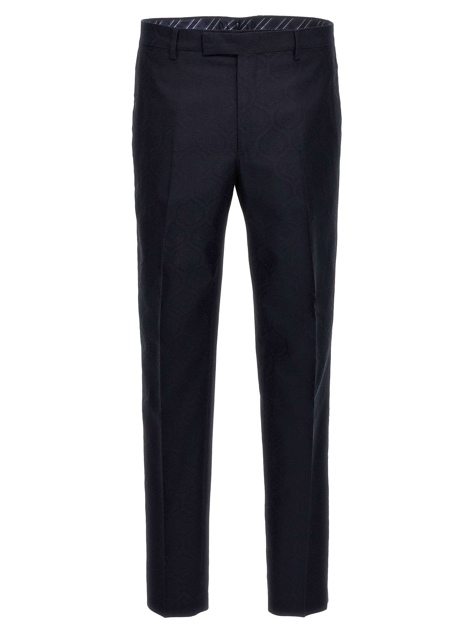 Etro Blaue Baumwoll-Anzughose