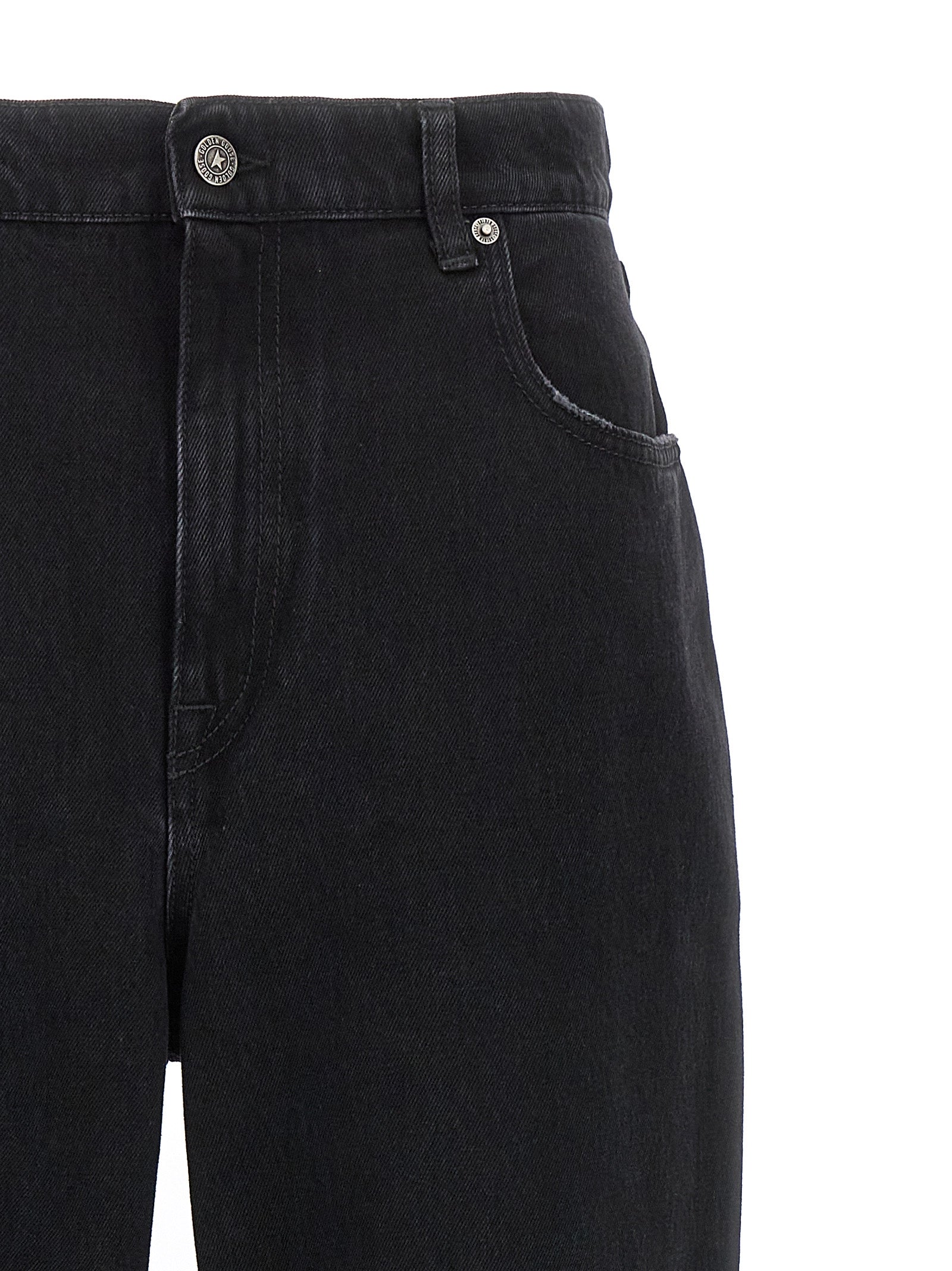 Golden Goose Schwarze Baumwolljeans im Relaxed Fit