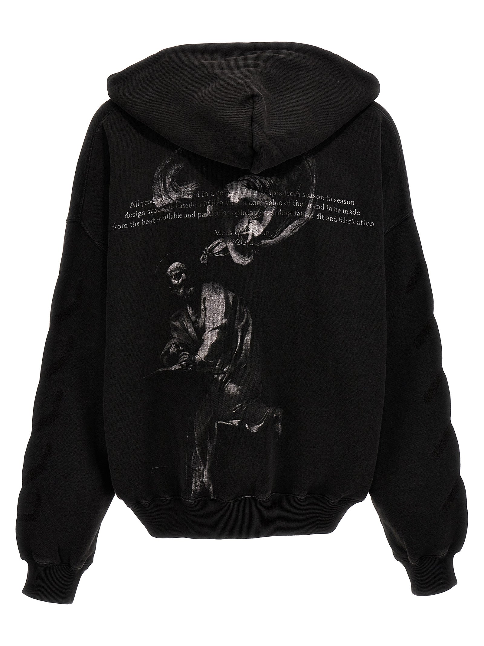 Off-White Grauer Baumwollpullover