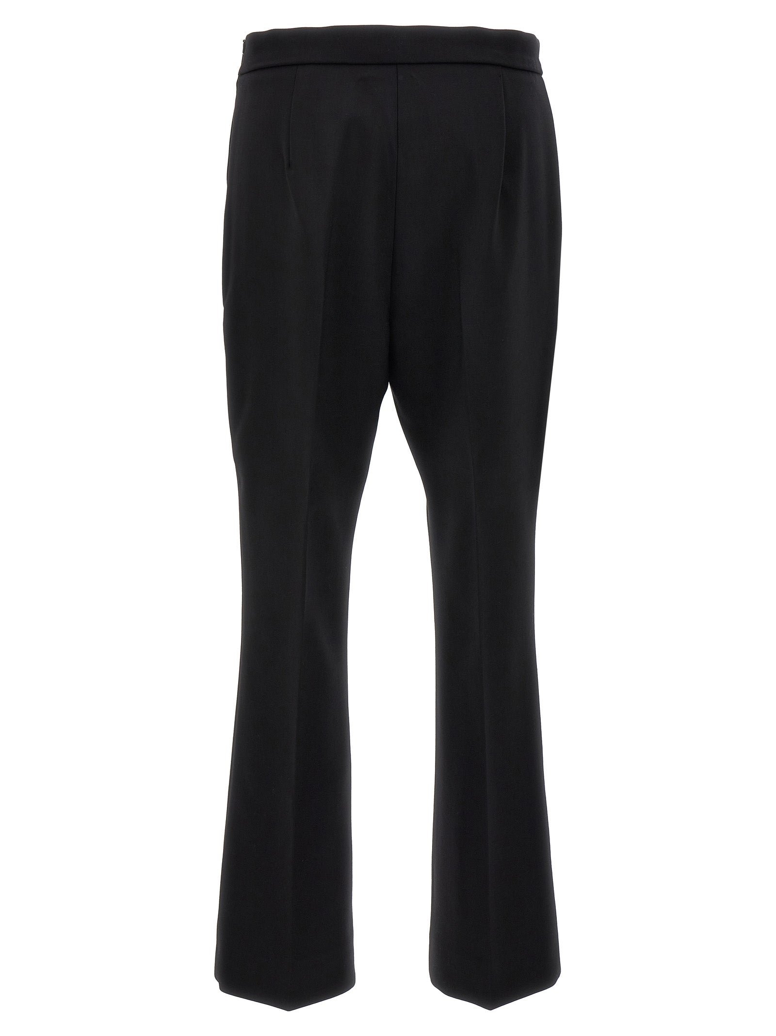 Max Mara Schwarze Cropped Hose aus Schurwolle