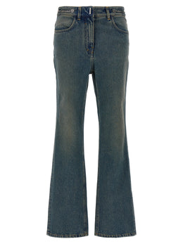 Givenchy Blaue Bootcut-Jeans aus Baumwolle