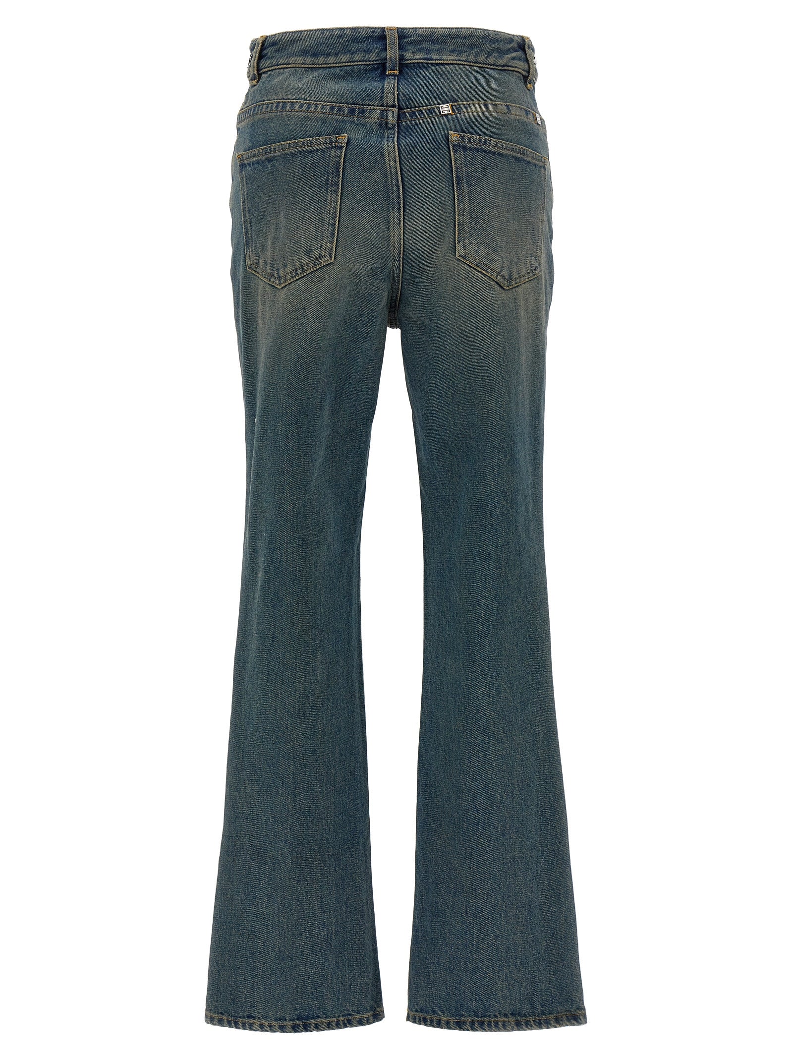 Givenchy Blaue Bootcut-Jeans aus Baumwolle