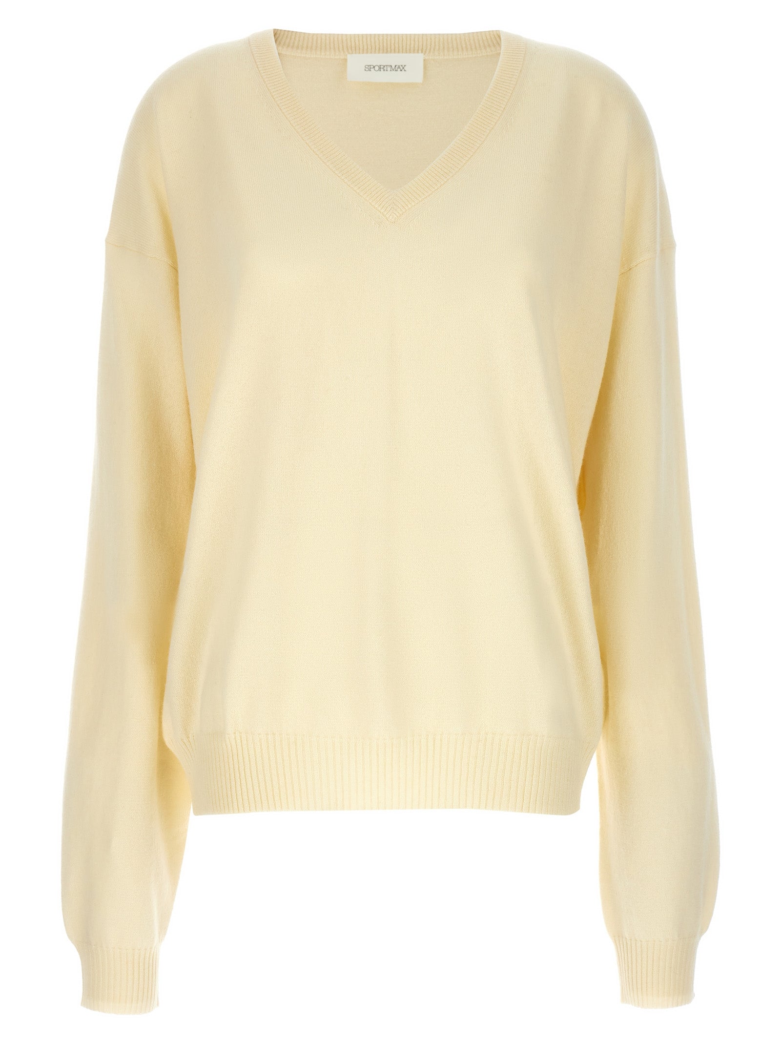 Sportmax Zweifarbige Wollstrickjacke