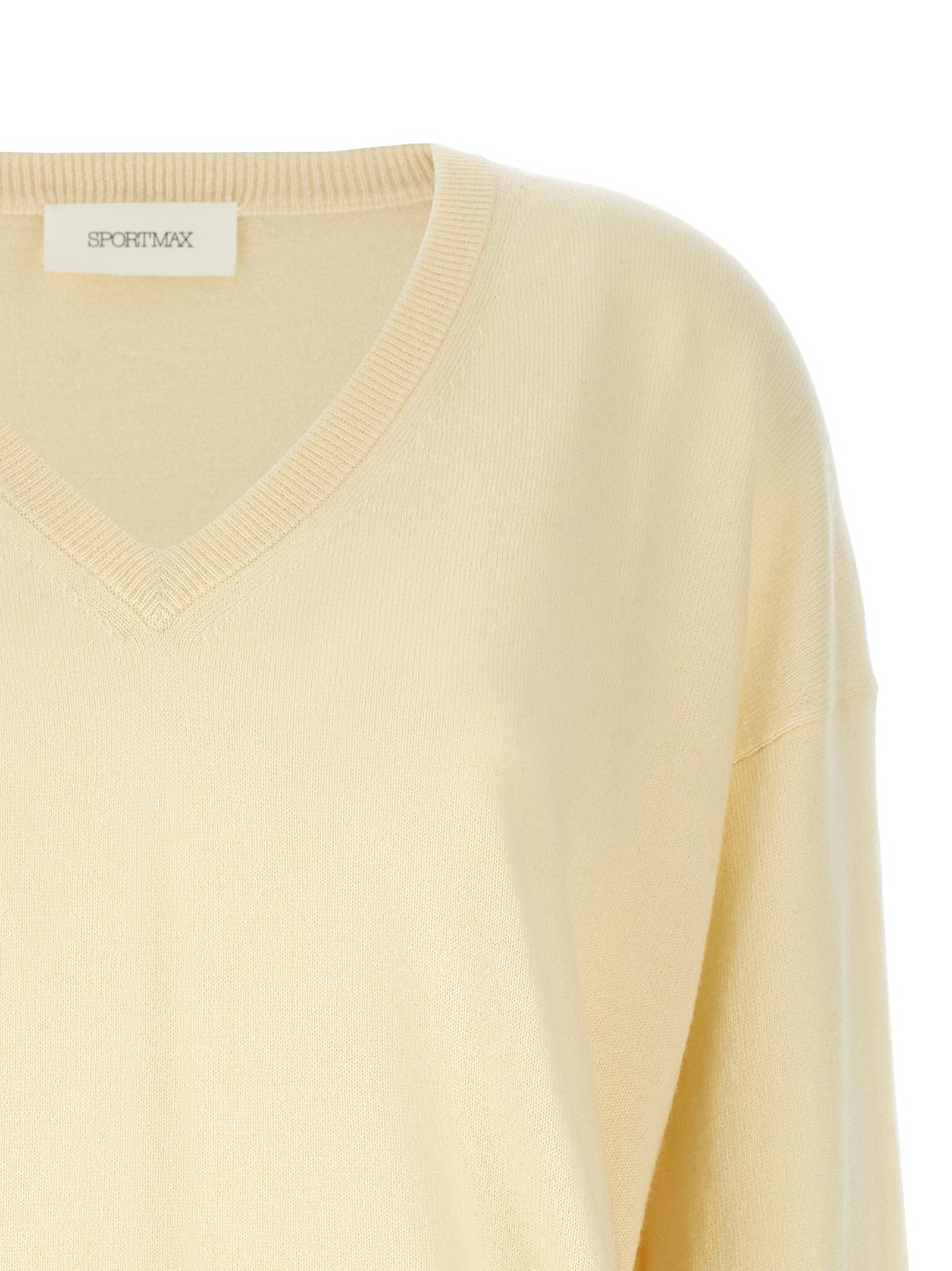 Sportmax Zweifarbige Wollstrickjacke