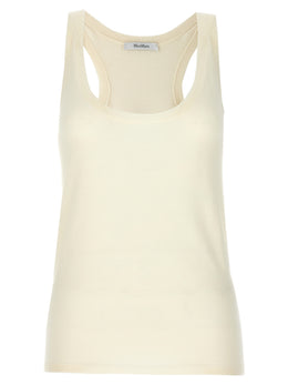 Max Mara Weiße Kaschmir-Tanktops