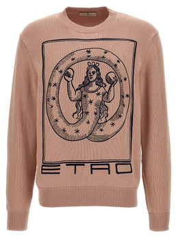 Etro Mehrfarbige Baumwollstrickjacke