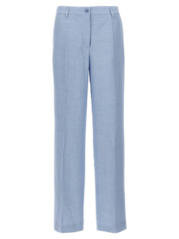 P.A.R.O.S.H. Blaue Freizeithose aus Viskose