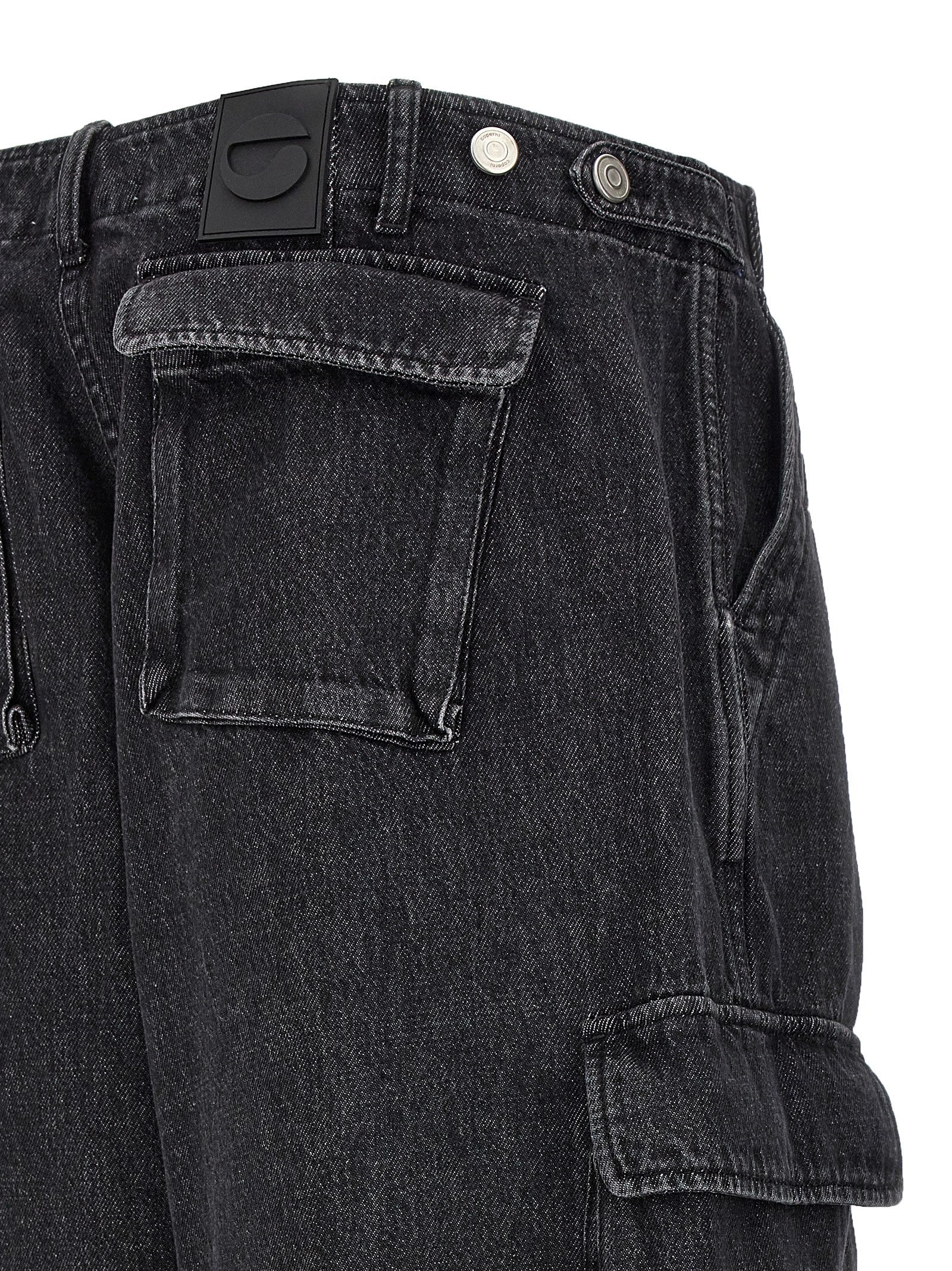 Coperni Schwarze Baumwolljeans Denim