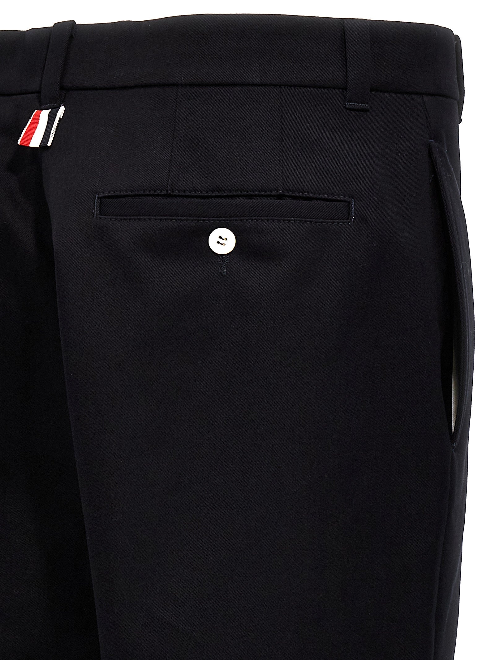 Thom Browne Blaue Baumwoll-Freizeithose